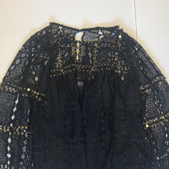 Anthropologie Maeve Black Crocheted Top - Women’s Size Small - Picture 6 of 8